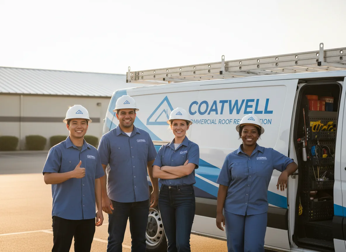 Commercial roof coating company in Clear Lake, WI