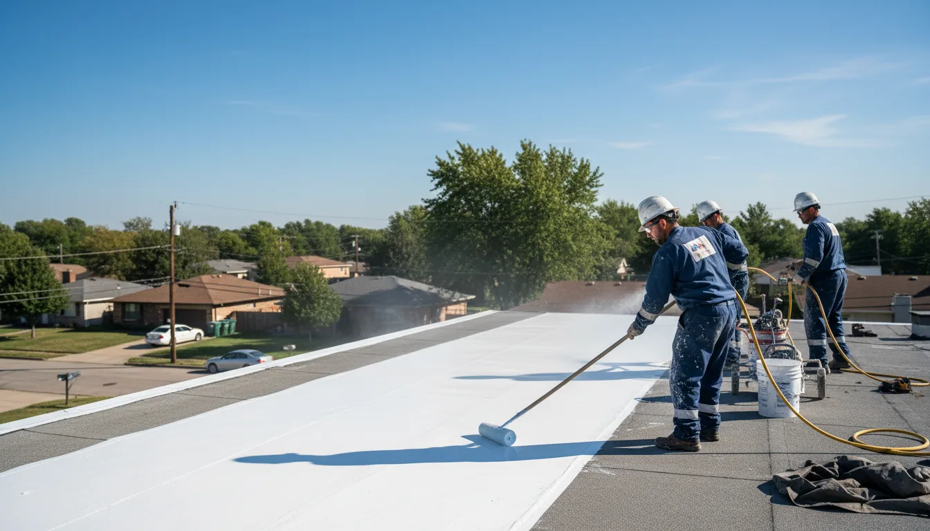 Commercial roof coating in Clear Lake, WI near me